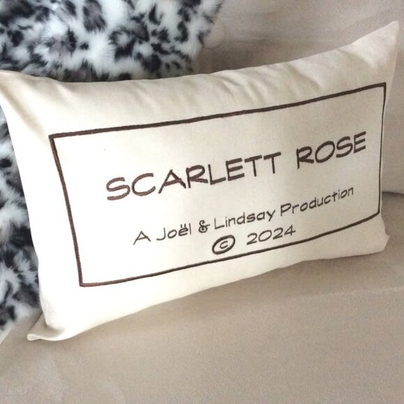 Gift for New Baby Newborn Custom Embroidered Accent Pillow Cover & Insert - Picture 2 of 2